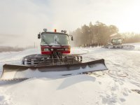 SKI LIFT IN THE HINTERLAND IN OPERATION